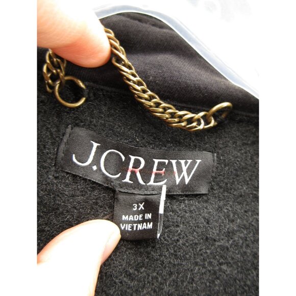 J Crew Jacket 3X Plus Boucle Barn Chore Coat Gold Buttons Preppy NEW - Picture 8 of 11